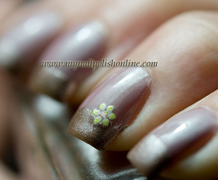 Zoya Nikki  with Color Club Antiquated