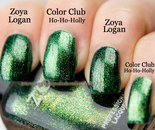 Zoya Logan vs Color Club - Ho-Ho-Holly