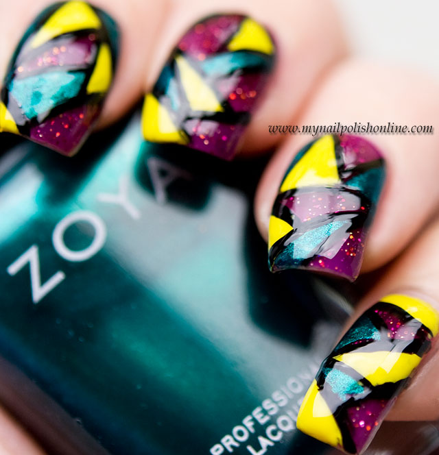Nail Art - Stained Glass manicure