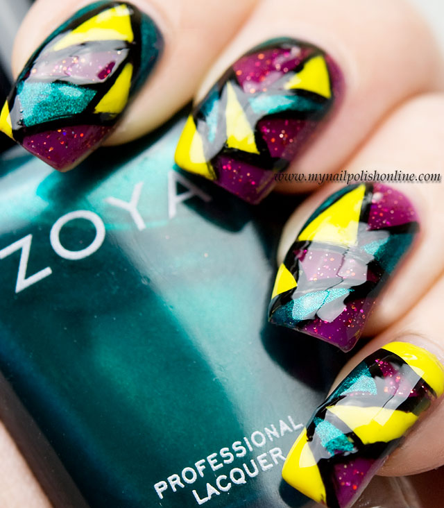Nail Art - Stained Glass manicure