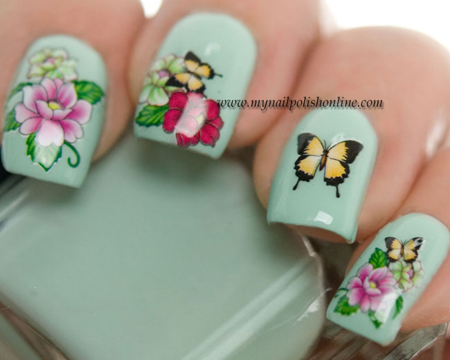 Nail art with water decals