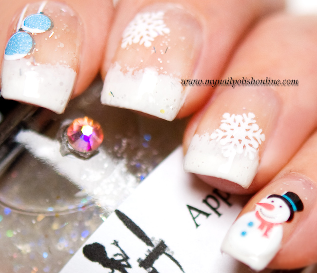 Snowy nails - Nail art