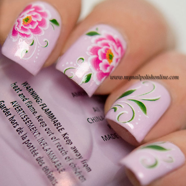 Nail Art with water decals