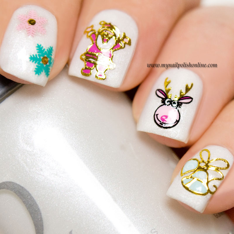 Christmas inspired nail art