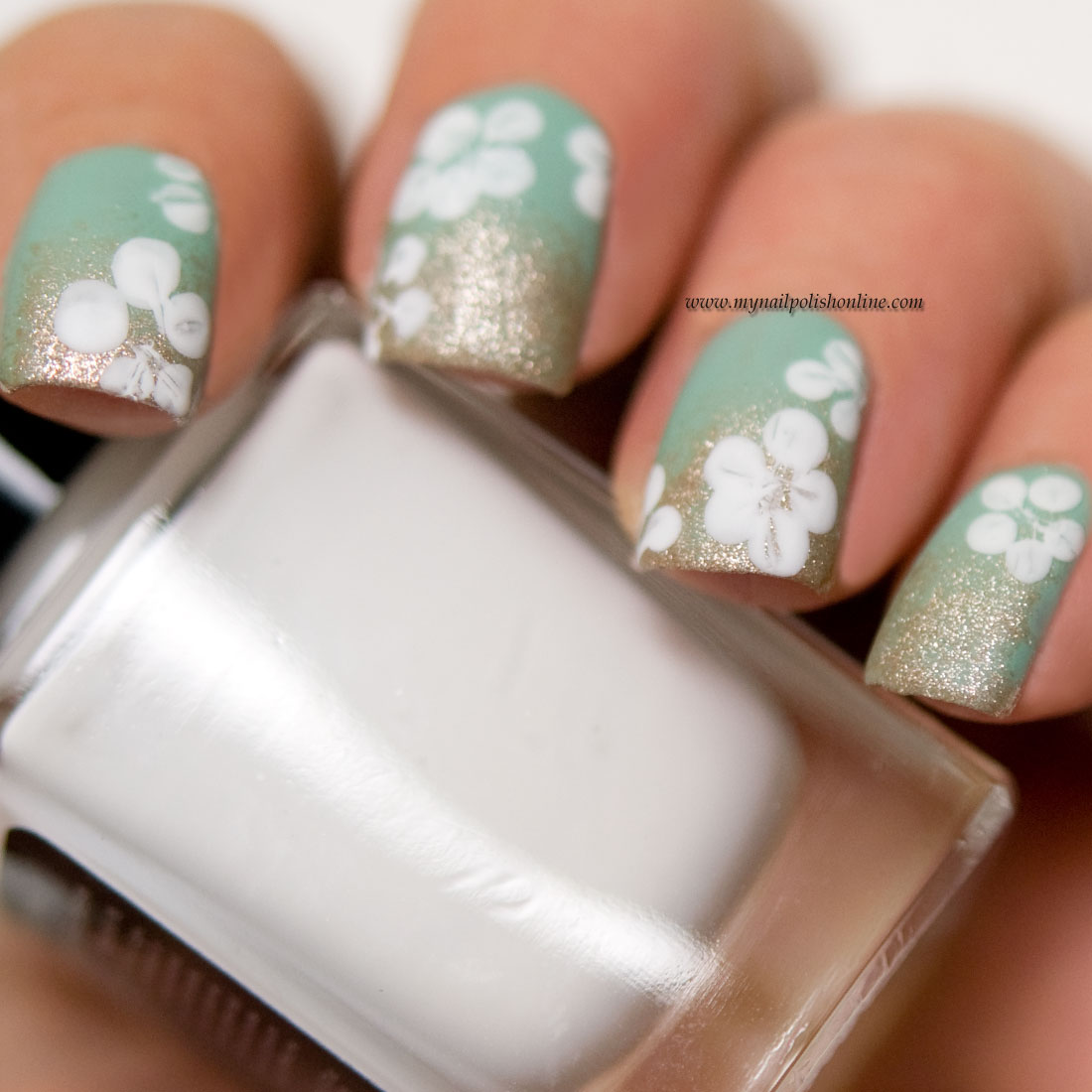 Floral nails - #midsummer - My Nail Polish Online